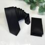 Luxury Black Silk Neck Tie – Timeless And Elegant, thumbnail 1 of 8