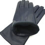 Zoe. Womens Warm Lined Leather Gloves, thumbnail 7 of 9