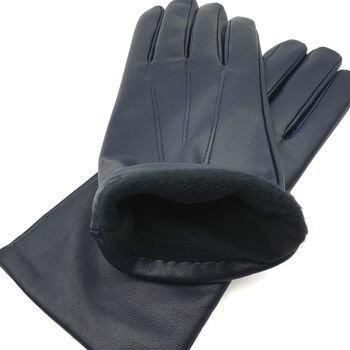 Zoe. Womens Warm Lined Leather Gloves, 7 of 9