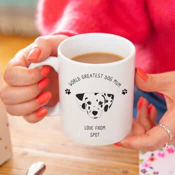 Personalised 'Worlds Best Dog Mum' Dog Breed Mug, 9 of 12