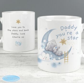 Personalised Tiny Tatty Teddy Daddy You're A Star Mug, 3 of 3