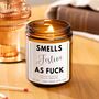 Festive As Fuck Funny Anti Christmas Scented Candle Gift Set, thumbnail 1 of 5