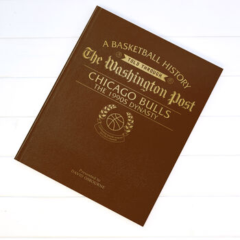 Chicago Bulls Personalised Nba Basketball Gift Newspaper Book, 8 of 10