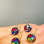 Elegant Disco Drop Earrings With Colourful Sparkles, thumbnail 6 of 9