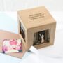 Personalised Oak Photo Cube Keepsake Box, thumbnail 5 of 6