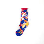 Parrot Sheer Socks Red Cuff, thumbnail 2 of 5