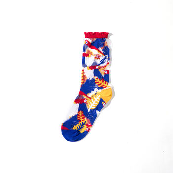 Parrot Sheer Socks Red Cuff, 2 of 5