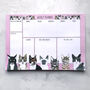 Cats Desk Weekly Planner Notepad, thumbnail 2 of 5