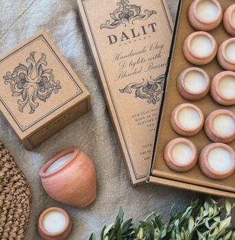 Dalit Goods Terracotta Beeswax Candle | Coconut Or Original Scent – Deepti, 3 of 3