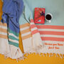 Personalised Cotton Larger Beach And Bath Towel, thumbnail 2 of 12
