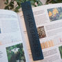 Personalised Head Gardener Leather / Recycled Book Mark, thumbnail 2 of 6