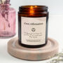 Own Affirmation Sober Personalised Candle, thumbnail 1 of 3