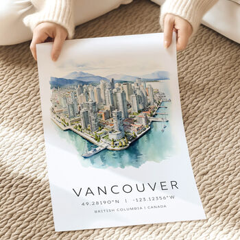 Vancouver Canada City Landmark Travel Destination Print, 4 of 7