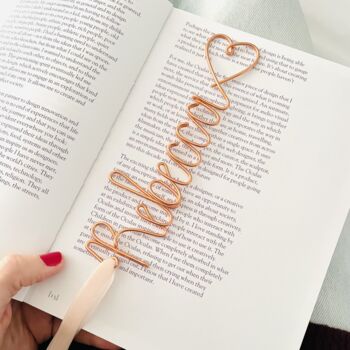 Personalised Wire Bookmark Valentine Gift, 3 of 11