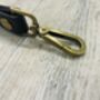 Personalised Black Leather Lanyard, Loop ID Lanyard, thumbnail 8 of 12