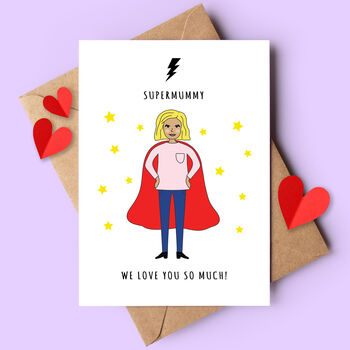 Personalised Superwoman Birthday Or Mother’s Day Card, 3 of 5