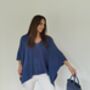 Pure Cashmere Women V Neck Poncho One Size, thumbnail 3 of 12