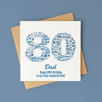 Blue Star Personalised Birthday Card – Any Age, 5 of 12