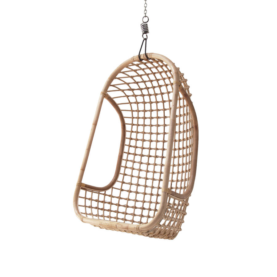 Rattan Hanging Chair In Three Colours, 1 of 4