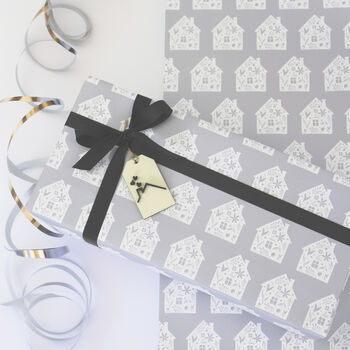 New Home House Design Wrapping Paper – Perfect For Housewarming Gifts, 6 of 11