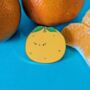 Orange Kawaii Enamel Pin Badge, thumbnail 2 of 5