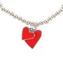 All You Need Is Love Beaded Heart Charm Bracelet, thumbnail 4 of 5