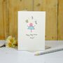 Personalised 'Button Baby Shower' Handmade Card, thumbnail 4 of 5