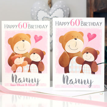 Personalised Mummy Bear Age Birthday Card, 8 of 12