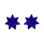 Star Stud Earrings In Midnight Disco, thumbnail 3 of 4