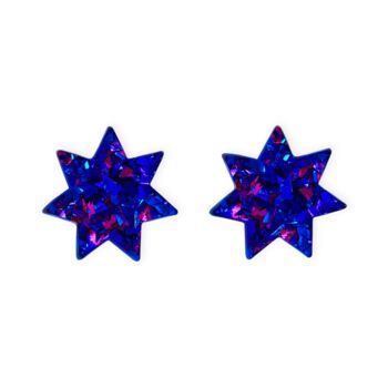 Star Stud Earrings In Midnight Disco, 3 of 4