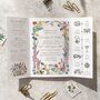 Cottage Garden Wildflowers Gate Folded Wedding Invitations, thumbnail 3 of 5