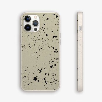 Green Splatter Biodegradable Phone Case, 3 of 8
