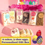 Personalised Cake And Chocolate Easter Egg Gift Box, thumbnail 1 of 3