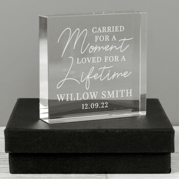 Personalised Carried For A Moment Crystal Token, 3 of 4