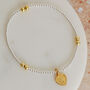 Gold Plated St Christopher Heart Charm Bracelet, thumbnail 2 of 3