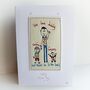 Personalised Embroidered Father's Day Card, thumbnail 1 of 8