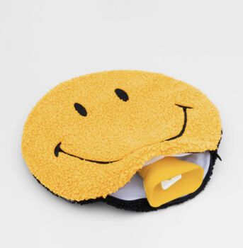Smiley® Hot Water Bottle With Cover, 2 of 4
