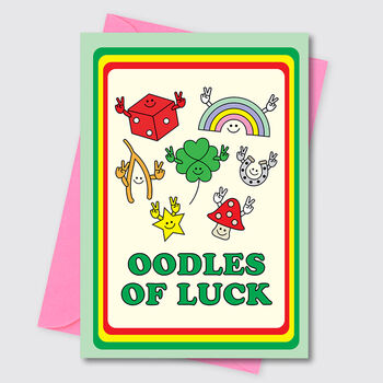 Cute Good Luck Card Lucky Charms Symbols, 2 of 3