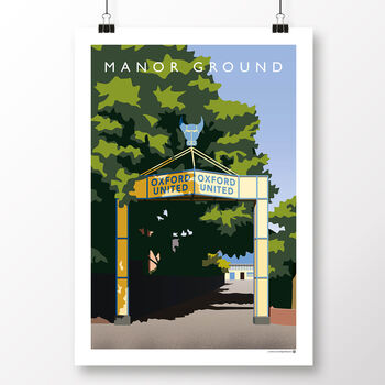 Oxford United Manor Ground London Road Arch Poster, 2 of 7