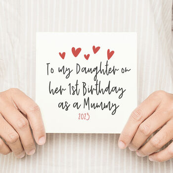 To Daughter On Her 1st Birthday As A Mummy Card, 2 of 4