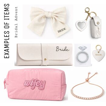 Personalised Seven Days Wedding Bridal Advent Calendar, 4 of 5