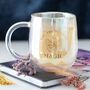 Double Walled Glass Mug Iridescent You Are Made Of Magic, thumbnail 1 of 7