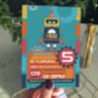 Robot Childrens Birthday Party Invitations Pack Of 20, thumbnail 1 of 2