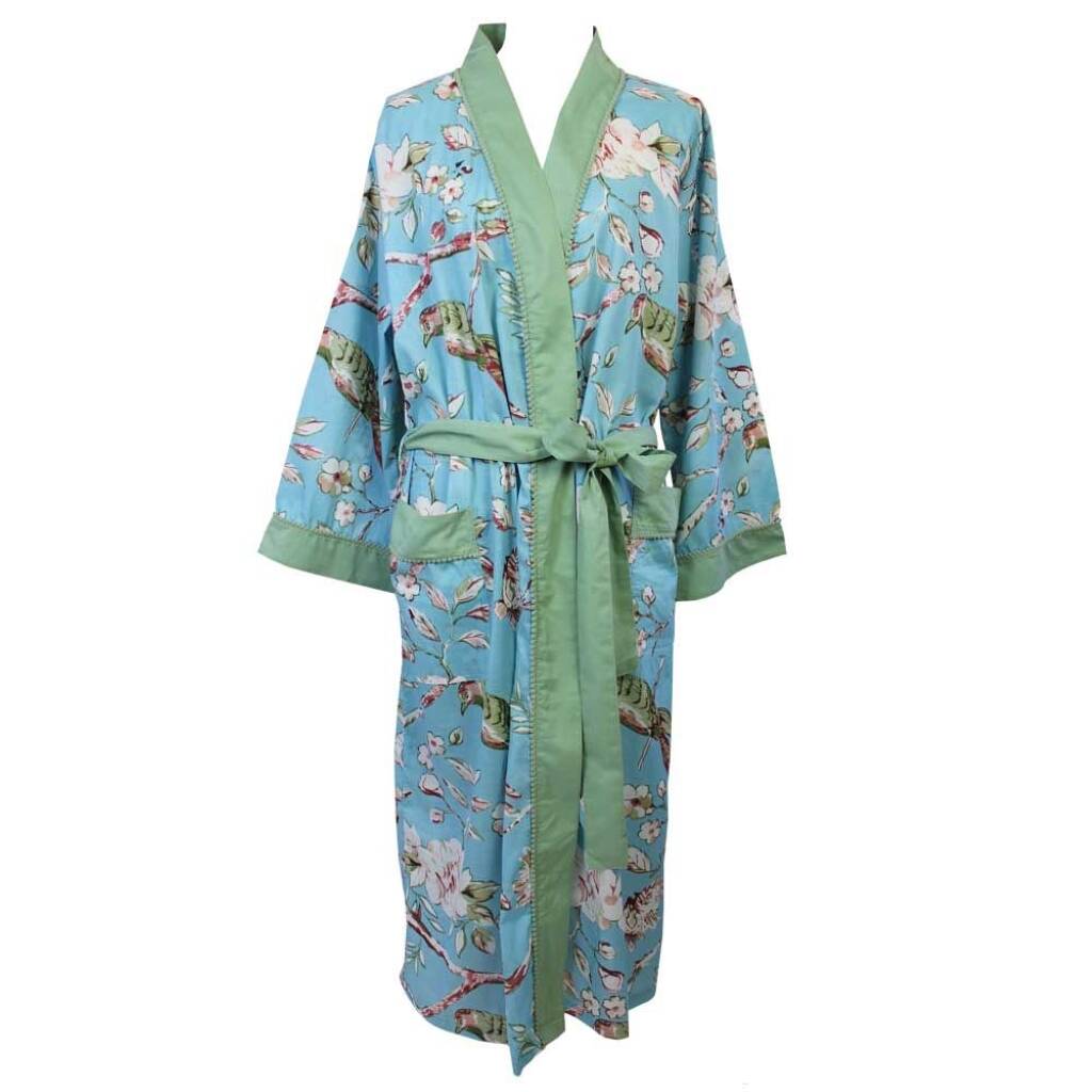 OvH  Printed Silk Robe  Printed Kimono Robe  Olivia von Halle