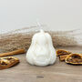 White Halloween Pumpkin Decoration Candle, thumbnail 1 of 8