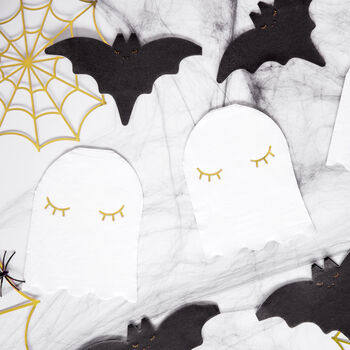 Halloween Spooky Ghost Shaped Party Napkins, 2 of 4