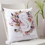 Personalised Flower Bouquet Cushion, thumbnail 1 of 3