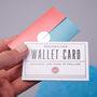 Personalised Metal 'Train Ticket' Wallet Note Card, thumbnail 5 of 5