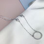 Sterling Silver Circle Pendant Necklace, thumbnail 1 of 3