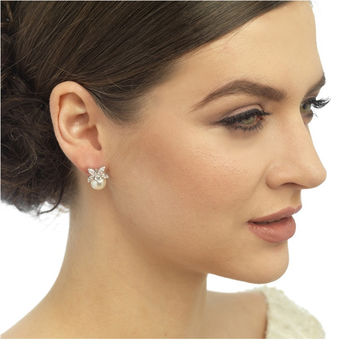 Nixie Pearl And Crystal Earrings, 2 of 2